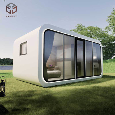 ซื้อ โครงการ Prefab Glamping Pods แอลูมิเนียม Capsule Apple Container บ้าน การผลิตออนไลน์
