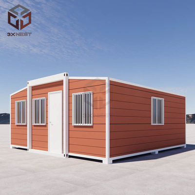 Buy Fireproof Adjustable Expandable Dwelling Folding Prefabricated Cabin with Custom Terrace online manufacture