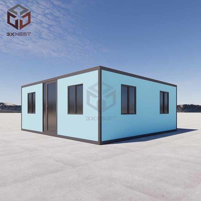 comprar Painel de sanduíche de PU Container de casa dobrável de embalagem plana 38m2 Fabricação em linha