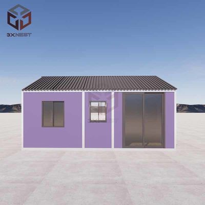 comprare Container a pacco piatto da 20 piedi in metallo ondulato sito di costruzione alloggi temporanei fabbricazione online