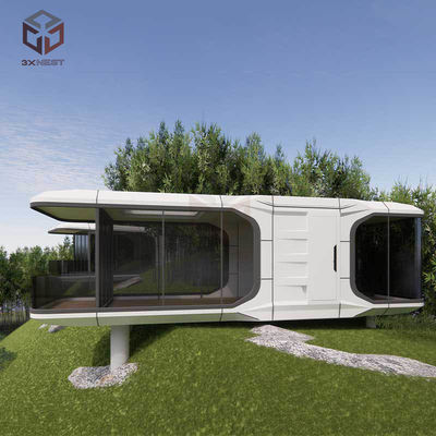 ซื้อ บ้านกันไฟ แคปซูล Prefabricated Glamping Pods บ้าน 29.6m2 การผลิตออนไลน์