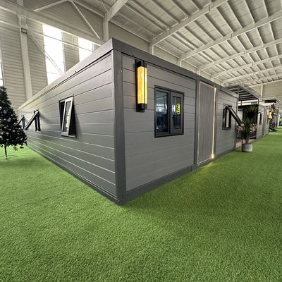 주문 40ft 확장 가능한 컨테이너 집 12kw 전력 소비 전기 시스템 및 3-6 명의 회로 차단 시스템 온라인 제조