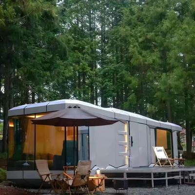 comprare Casa capsula spaziale in acciaio zincato con pannelli solari 8 tonnellate fabbricazione online