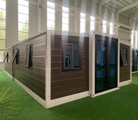 comprar 40ft Expandable Container Home with Folding Size 11800 × 6220 × 2480mm Extended Size 5900*6300*2480mm and Bamboo Plywood Ground Main Frame Fabricación en línea