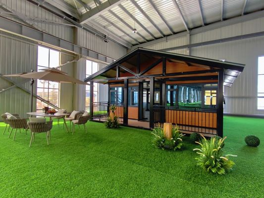 comprar Casa plegable prefabricada moderna con grosor de suelo de 50 mm y ventana corredera de PVC Fabricación en línea