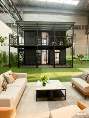 Buy Optional Two Floors Expandable Prefab Homes Fireproof And Resistant To High Temperatures online manufacture