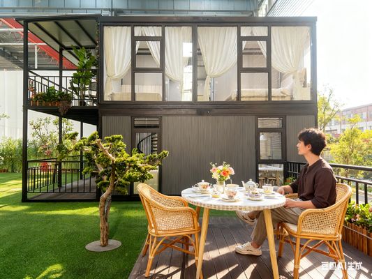 Beli Rumah Prefabrik Tahan Api yang Dapat Diperluas dengan Tata Letak yang Dapat Disesuaikan dan Rangka Baja Ringan Galvanis pembuatan online