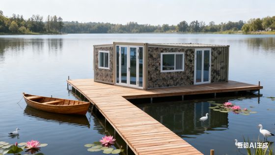 주문 18mm 두께 방화 시멘트 섬유 바닥, 접이식 20피트 컨테이너, 단열 알루미늄 이중문 및 37제곱미터 바닥 면적 온라인 제조