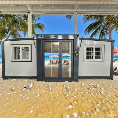 Αγορά Επεκτεινόμενο Διπλό Πτερύγιο 20ft Container House με Πάνελ Σάντουιτς 50mm/75mm, Φορτίο Δαπέδου 2 KN/m2 και Πυράντοχα Υλικά διαδικτυακή κατασκευή