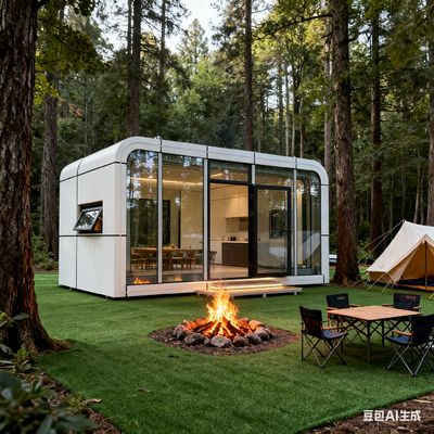 Beli Rumah Kapsul Apple Portable dengan Dimensi 6000x3300x3000mm dan Desain Satu Kamar Satu Kamar Mandi pembuatan online