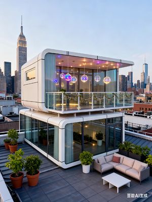 acheter Maison Capsule Apple Portable pour 2 personnes avec une surface au sol de 20 mètres carrés fabrication en ligne