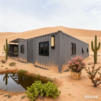 Buy 40ft Expandable Container Home with 18mm Thick Fireproof Cement Fiber Floor and 72m² Floor Area Expandable to L11800*W6220*H2480mm online manufacture