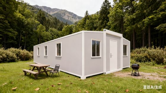 주문 커스터마이즈 된 40 피트 확장 컨테이너 집 접기 크기 L11800*W2200*H2480mm 및 확장 크기 L11800*W6220*H2480mm 온라인 제조