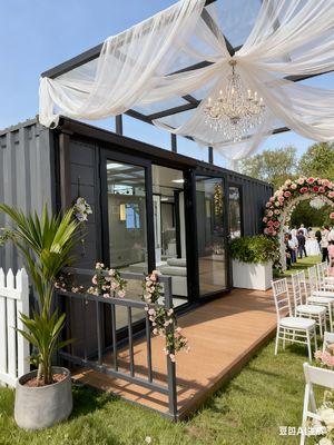 Beli 40ft Kontainer Expandable Rumah dengan PVC / Panel Kayu Interior Finish Weatherproof dan Mudah Instalasi pembuatan online
