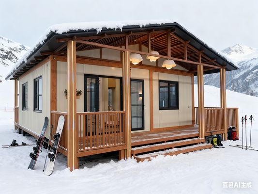 satın al Genişletilebilir Konteyner Ev, Beşik Çatı, 5.5 Ton Net Ağırlık ve L5700*G6660*Y2650mm Boyutlarında Prefabrik Tiny Home Çevrimiçi üretim