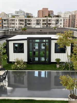 comprar Casas modulares plegables compactas de 18,5 metros cuadrados con paneles EPS de 75 mm y vida útil de más de 30 años Fabricación en línea