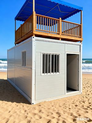 ซื้อ 2 ห้องนอน Flat Pack บ้านพับ 0.5KN / m2 กันลมและความสามารถการแผ่นดินไหวระดับ 8 การผลิตออนไลน์