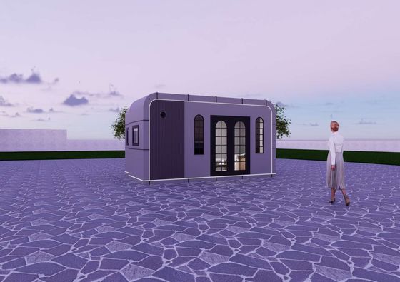 kopen Uitgebreide afmetingen Apple Capsule House met 21,26m2 vloeroppervlakte en laadcapaciteit voor 2 sets in 40ft container online vervaardiging