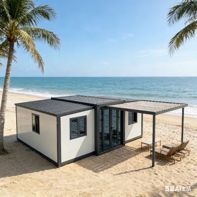 kopen Opvouwbare 20ft Container met 37 vierkante meter vloeroppervlak voldoet aan internationale veiligheidsnormen en heeft een levensduur van 20+ jaar voor modulaire woningen online vervaardiging