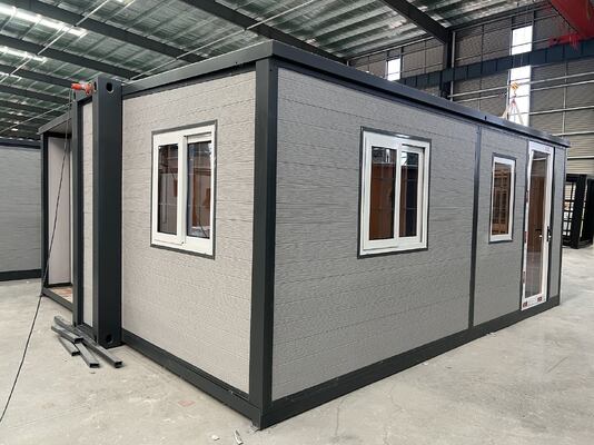 Buy Modern 27.5 Square Meters Prefab Folding House with Grade 8 Earthquake Resistance and Fully Galvanized Side Frame online manufacture