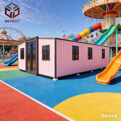 comprar Casa contenedor expandible de 40 pies a prueba de fuego con 72 metros cuadrados de espacio habitable personalizable Fabricación en línea