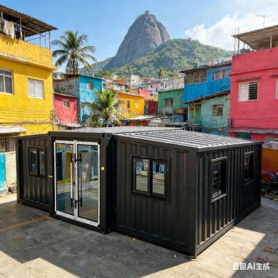 comprar Contenedor plegable de 20 pies totalmente galvanizado con aislamiento térmico y acústico para casas prefabricadas modernas Fabricación en línea