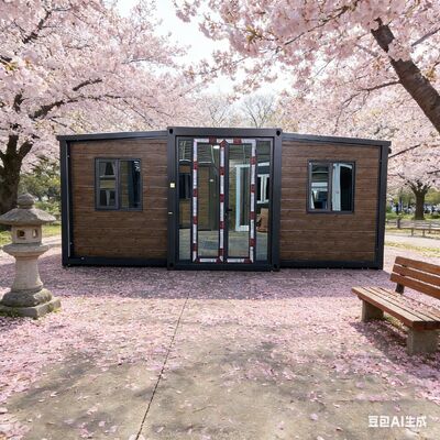 Mua Container 20ft có thể gập lại với kích thước khi gập 5900 × 2200 × 2480 mm, có khung thép nhẹ mạ kẽm, có thể tùy chỉnh để dễ dàng xử lý sản xuất trực tuyến