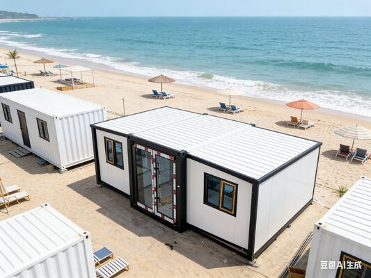 Mua Khối chứa 20ft có thể gập lại với 75mm EPS sandwich panel và kích thước mở rộng L5900 W6300 H2480 cho các ngôi nhà nhỏ chế tạo sẵn có thể tùy chỉnh sản xuất trực tuyến