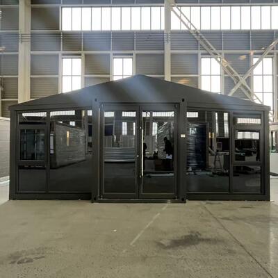 kaufen Klappbarer 20 Fuß-Container mit 75 mm EPS-Sandwich-Panels, kundenspezifischer Belüftung und 18 mm feuerfestem Zementfaserboden für dauerhafte industrielle Nutzung Online-Herstellung