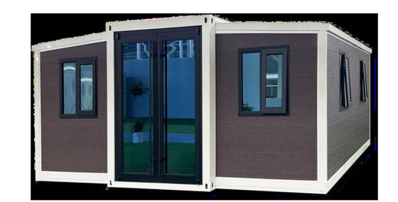40ft Expandable Container Home with Corrugated Metal Roofing, 32A Leakage Protector, and 72m² Floor Area
