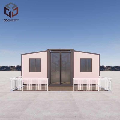 Double Wing Prefab Container House with Broken Bridge Aluminum Window
