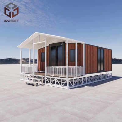 Grade 8 Earthquake Resistance Luxury Prefabricated House with Customizable Roof Design