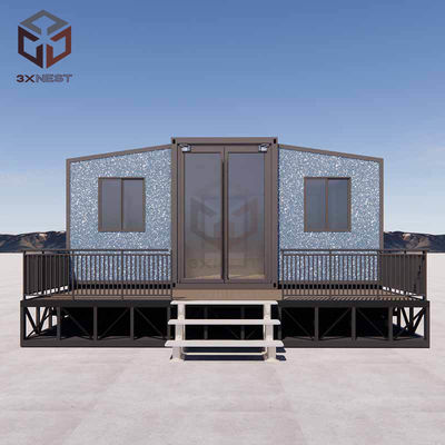 Customizable Prefabricated Houses with Balcony and Stairs