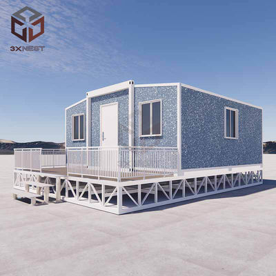 Customizable Modular House with Balcony and Stairs
