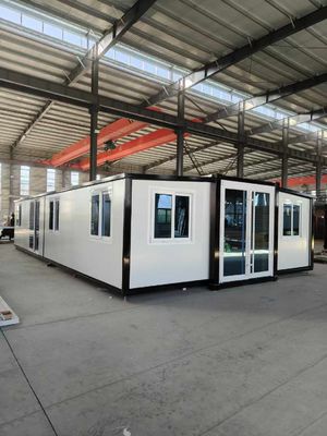 Customizable Expandable Double Wing Container House with Grade 8 Earthquake Resistance and Natural Ventilation Systems