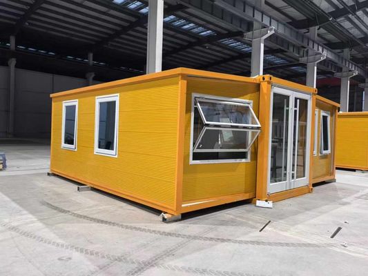 El aislamiento de espuma de poliuretano y el techo de chapa de acero galvanizado para la instalación rápida de la estructura de acero de beneficio Casa prefabricada