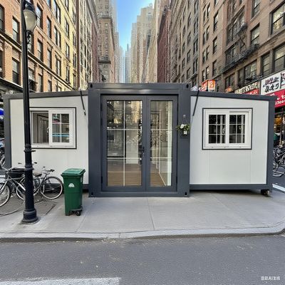 Khung chứa 20ft có diện tích sàn 37 mét vuông rộng rãi và bảng sandwich EPS 50-75 mm cho sân thượng tùy chỉnh