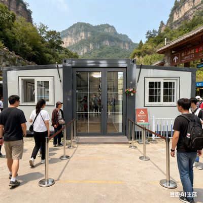 Foldable 20ft Container with Bending Parts 2.0mm Folded Dimensions L5900*W2200*2480mm and Seismic Performance Level 8