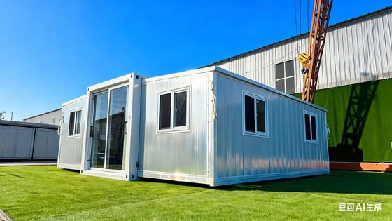 Foldable 20ft Container with 80*100*2.5mm Square Tube Bottom Side Beam and L5900*W2220*H2480mm Folded Size