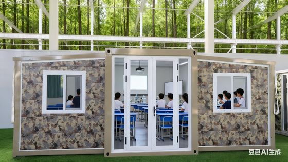 75mm EPS Sandwich Panels Foldable 20ft Container with Customizable Terrace and 1 Year Warranty