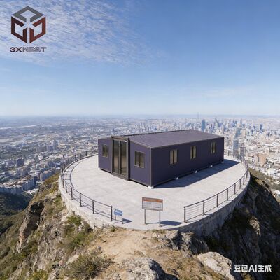 40ft Expandable Container Home with 72 Square Meters Floor Area Customizable Furniture and Wet-Dry Separation Bathroom Modular Housing Solutions