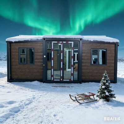 Contenedor plegable de 20 pies totalmente galvanizado con paneles sándwich EPS de 75 mm y sistema eléctrico personalizable