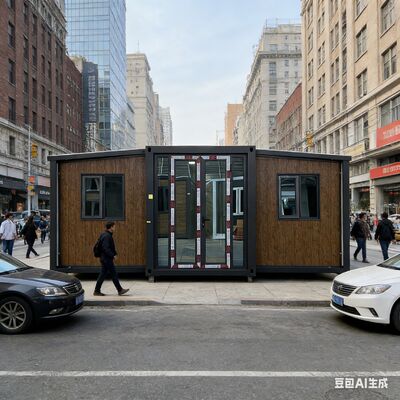 Contenedor plegable de 20 pies con estructura principal totalmente galvanizada, dormitorios personalizables y aislamiento térmico y acústico